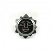 Hematite Sun Face 34mm Pendant